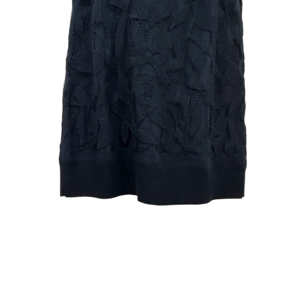 RAG & BONE | SOFIYA LACE MOCK SLEEVELESS FLORAL WOOL BLACK DRESS WOMEN'S SIZE XS - Picture 8 of 17